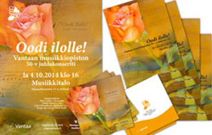Kuva Oodi ilolle -materiaaleista